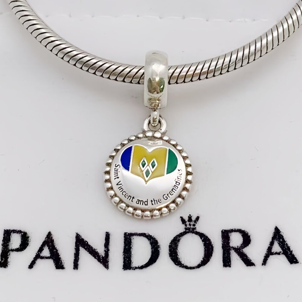 Pandora saint Vincent and the Grenadines Flag Exclusive Charm Pendant
